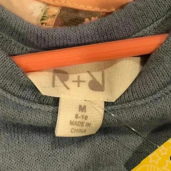 R+R graphic brushed swing tank…blue size medium (8-10). - Picture 5 of 7